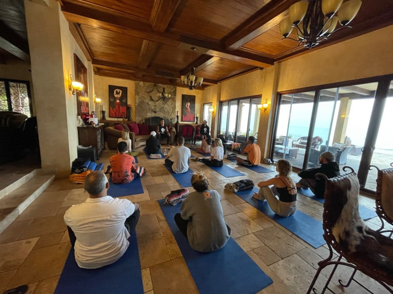 Personal development exercises at the Find the Others retreat in Mexico