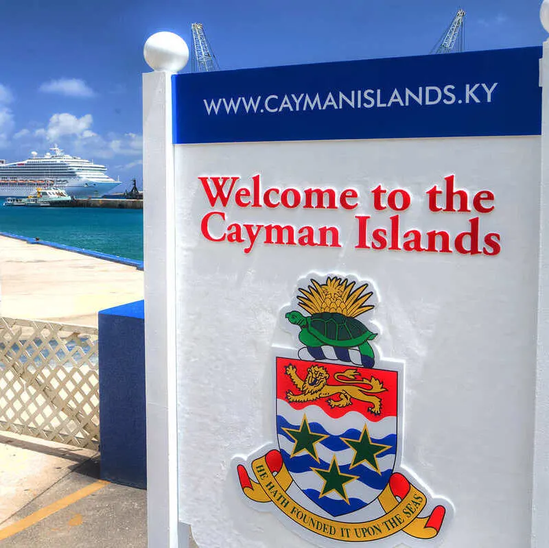 Welcome To The Cayman Islands Sign In The Cayman Islands