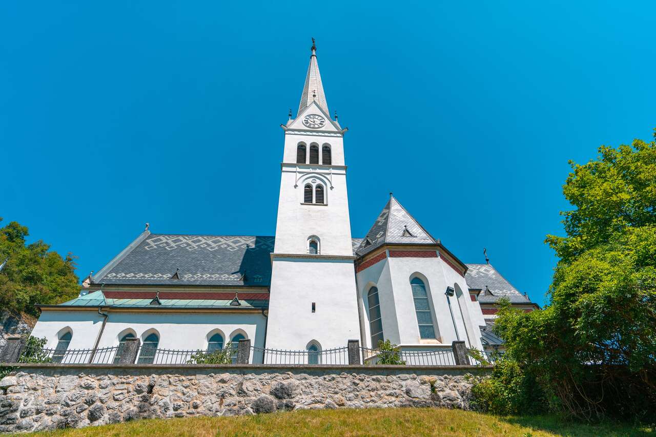 St. Martina Parish Church at Lake Bled