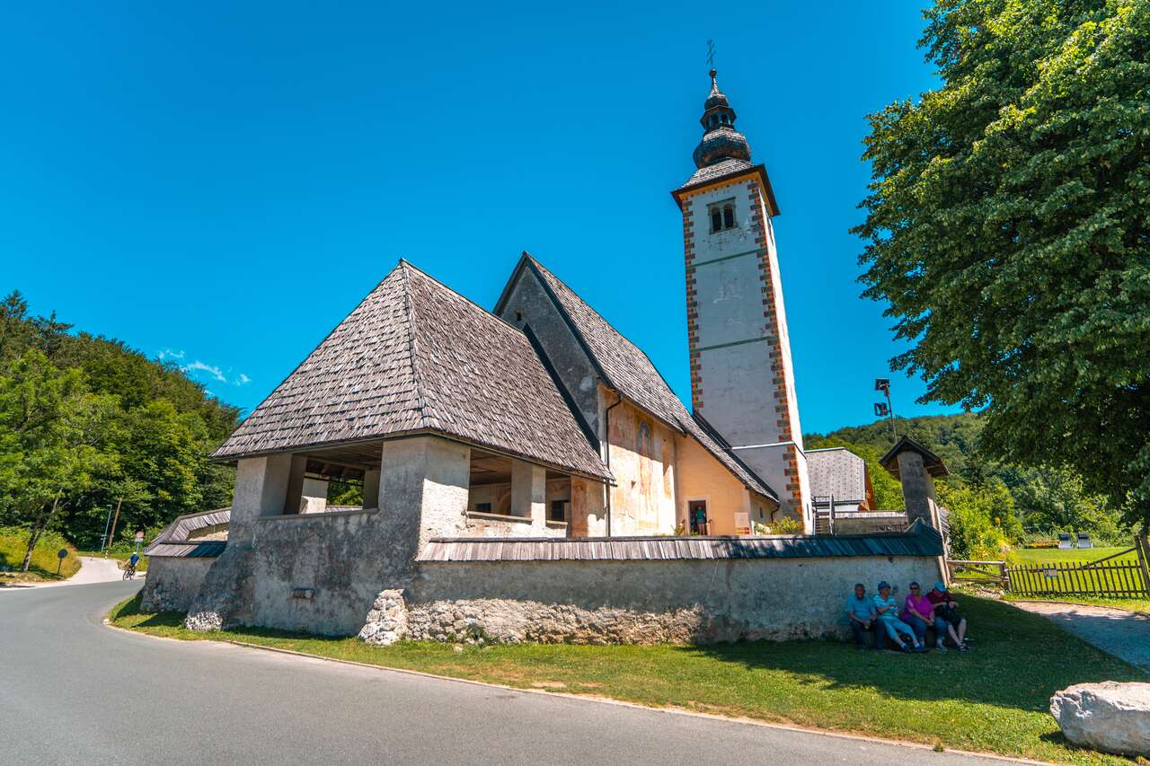 Cerkev Sv. Janeza Krstnika church at Lake Bohinj