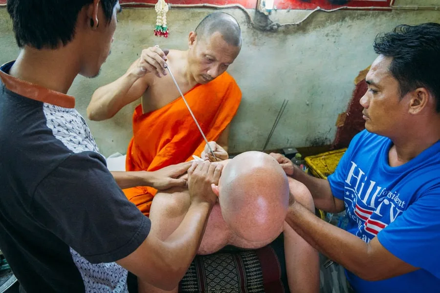 Monk Tattoo in Thailand